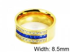 HY Stainless Steel 316L Lady Small-Crystal Rings-HY14R0453HJW