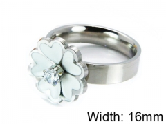 HY Stainless Steel 316L Lady Shell Rings-HY64R0134OZ