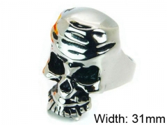 HY Stainless Steel 316L Man Skull Rings-HY22R0937H2B