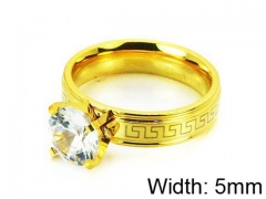 HY Stainless Steel 316L Lady Lover Rings-HY05R0213OL