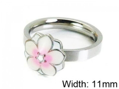 HY Stainless Steel 316L Lady Popular Rings-HY64R0253OU