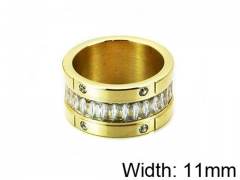 HY Stainless Steel 316L Lady Small-Crystal Rings-HY14R0369HIE
