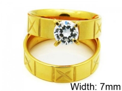 HY Stainless Steel 316L Lady Lover Rings-HY06R0195O0
