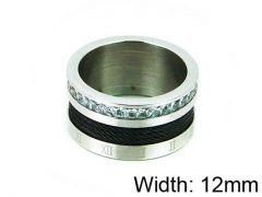 HY Stainless Steel 316L Lady Small-Crystal Rings-HY14R0521HJC
