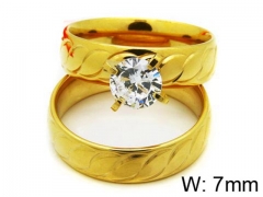 HY Stainless Steel 316L Lady Lover Rings-HY06R0191O0