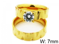 HY Stainless Steel 316L Lady Lover Rings-HY06R0185O0