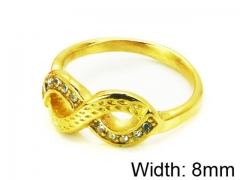 HY Stainless Steel 316L Lady Small-Crystal Rings-HY15R1303HHL