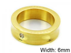 HY Stainless Steel 316L Lady Small-Crystal Rings-HY06R0288MZ