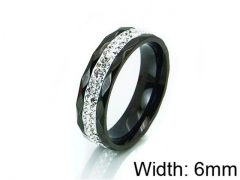 HY Stainless Steel 316L Lady Small-Crystal Rings-HY14R0529HEE