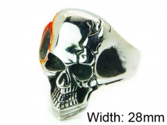 HY Stainless Steel 316L Man Skull Rings-HY22R0921H2F