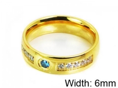 HY Stainless Steel 316L Lady Small-Crystal Rings-HY14R0471HQE