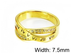 HY Stainless Steel 316L Lady Small-Crystal Rings-HY14R0512HXX