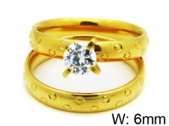 HY Stainless Steel 316L Lady Lover Rings-HY06R0238O0