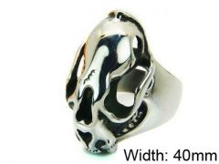 HY Stainless Steel 316L Man Skull Rings-HY22R1243HKC