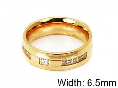 HY Stainless Steel 316L Lady Small-Crystal Rings-HY14R0430HXX