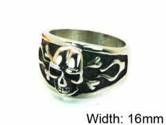 HY Stainless Steel 316L Man Skull Rings-HY22R1194HIV