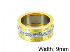 HY Stainless Steel 316L Lady Small-Crystal Rings-HY14R0358HJD
