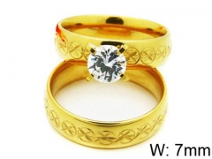 HY Stainless Steel 316L Lady Lover Rings-HY06R0189O0