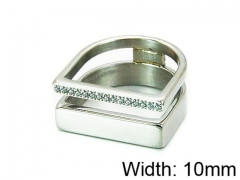 HY Stainless Steel 316L Lady Small-Crystal Rings-HY16R0027HHX
