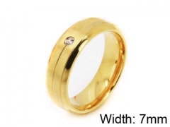 HY Stainless Steel 316L Lady Small-Crystal Rings-HY06R0176
