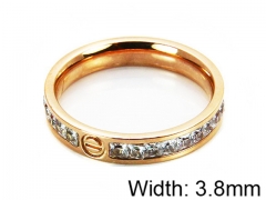 HY Stainless Steel 316L Lady Small-Crystal Rings-HY14R0310HAA