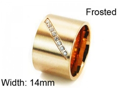 HY Stainless Steel 316L Lady Small-Crystal Rings-HY05R0110HKB