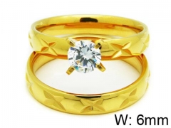 HY Stainless Steel 316L Lady Lover Rings-HY06R0240O0