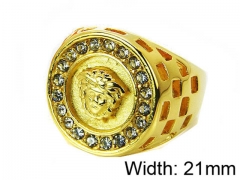 HY Stainless Steel 316L Lady Small-Crystal Rings-HY15R1086HKR