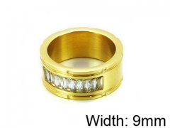 HY Stainless Steel 316L Lady Small-Crystal Rings-HY14R0382HZL