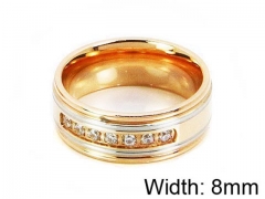 HY Stainless Steel 316L Lady Small-Crystal Rings-HY14R0481PF