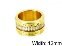 HY Stainless Steel 316L Lady Small-Crystal Rings-HY14R0348HIE