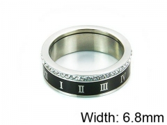 HY Stainless Steel 316L Lady Small-Crystal Rings-HY14R0417HZZ