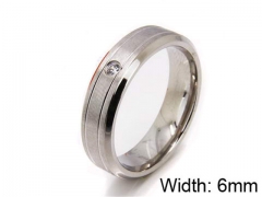HY Stainless Steel 316L Lady Small-Crystal Rings-HY06R0178