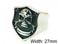 HY Stainless Steel 316L Man Skull Rings-HY22R0677HIV