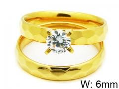 HY Stainless Steel 316L Lady Lover Rings-HY06R0235O0