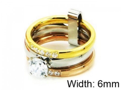 HY Stainless Steel 316L Lady Special Rings-HY05R0189IIB