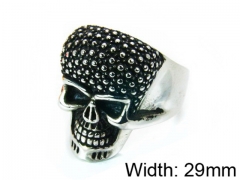 HY Stainless Steel 316L Man Skull Rings-HY22R0501HIS