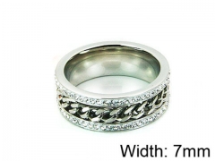 HY Stainless Steel 316L Lady Small-Crystal Rings-HY16R0019HHY
