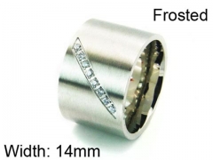 HY Stainless Steel 316L Lady Small-Crystal Rings-HY05R0108HIQ