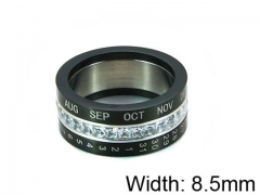 HY Stainless Steel 316L Lady Small-Crystal Rings-HY14R0361HJT