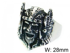 HY Stainless Steel 316L Man Skull Rings-HY22R1232HJD