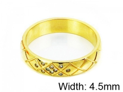 HY Stainless Steel 316L Lady Small-Crystal Rings-HY14R0518OR