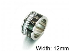 HY Stainless Steel 316L Lady Small-Crystal Rings-HY14R0353HKX