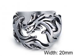 HY Wholesale Titanium Steel Popular Rings-HY002R0019HLF