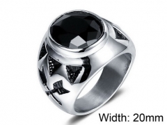 HY Wholesale Titanium Steel Popular Rings-HY002R0069HMR