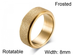 HY Jewelry Titanium Steel Popular Rotatable Rings-HY007R0107PP