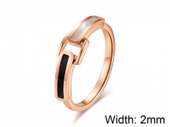 HY Jewelry Titanium Steel Popular Rings-HY007R0174HKL