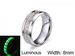 HY Jewelry Titanium Steel Popular Luminous Rings-HY007R0236LL