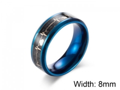 HY Jewelry Titanium Steel Popular Rings-HY007R0093HHD