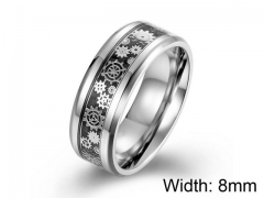HY Jewelry Titanium Steel Popular Rings-HY007R0142HHD